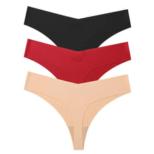 3Pcs Seamless Low-waist Thongs