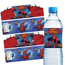 Multipack  Super Hero Water Bottle Label Stickers