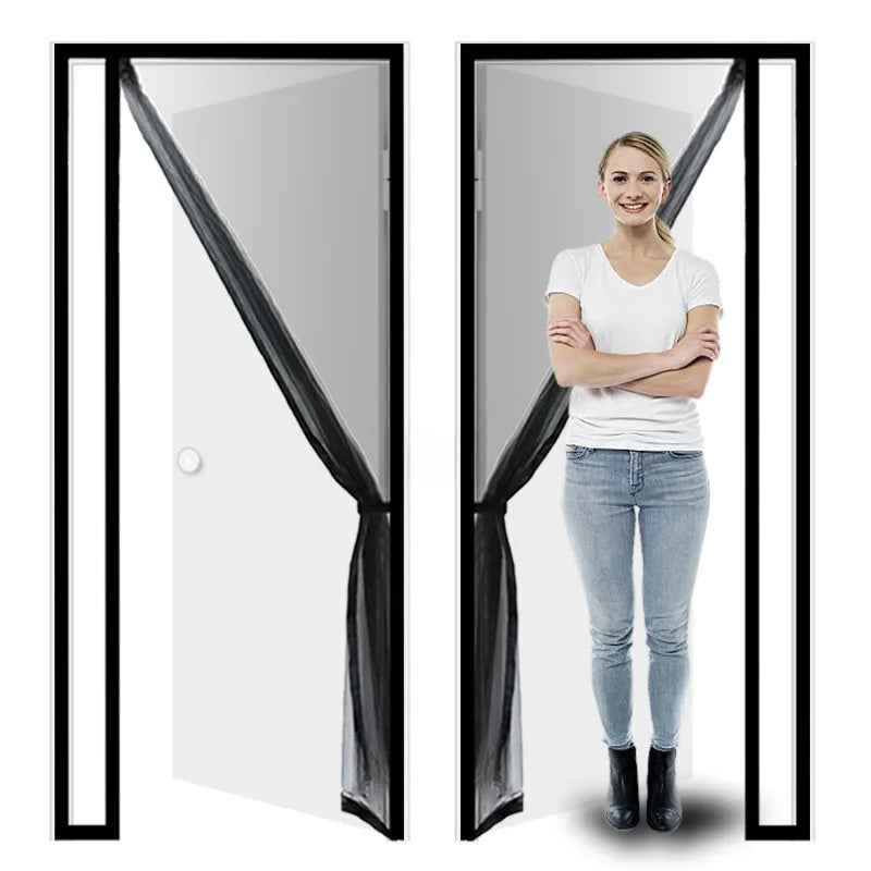 Magnetic Side Open Door Screen Mosquito Net