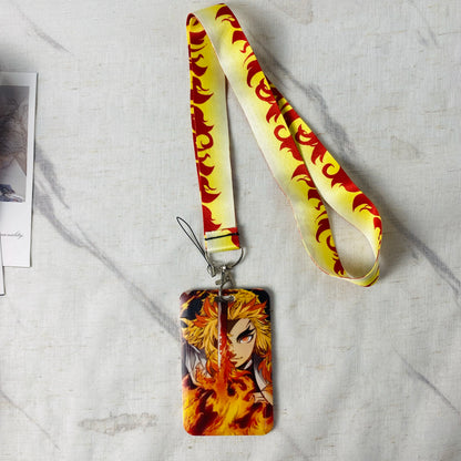 Anime Character Lanyard with ID Card Holder & Keychain
