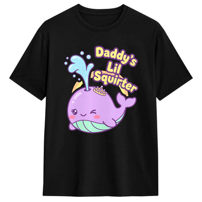 Funny Whale Graphic Cotton T-Shirt