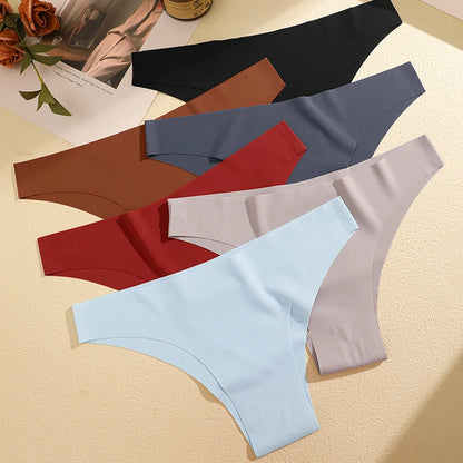 FINETOO 6Pcs Seamless Low Waist Panties