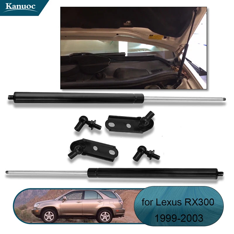 Front Hood Gas Lift Support Struts for 1999–2003 Lexus RX300