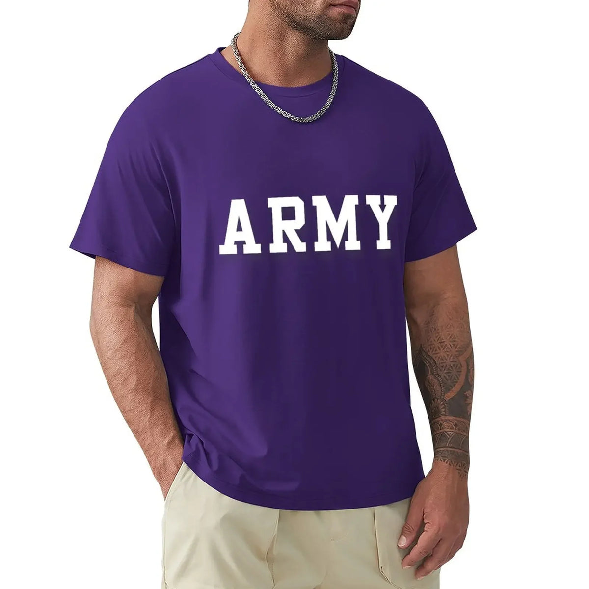 Cal Robertson Zero Day ARMY Graphic Cotton T-Shirt