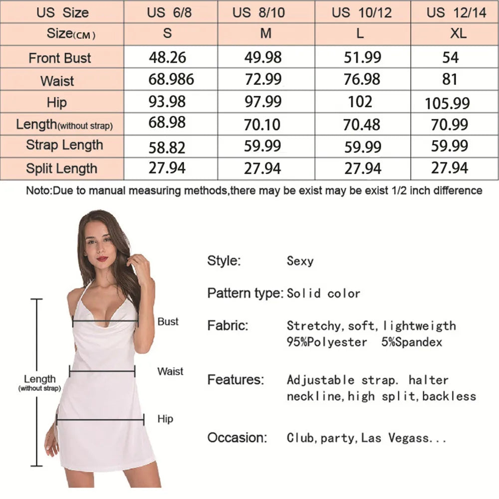 Irregular Hem High Side Slit Spaghetti Strap Mini Dress