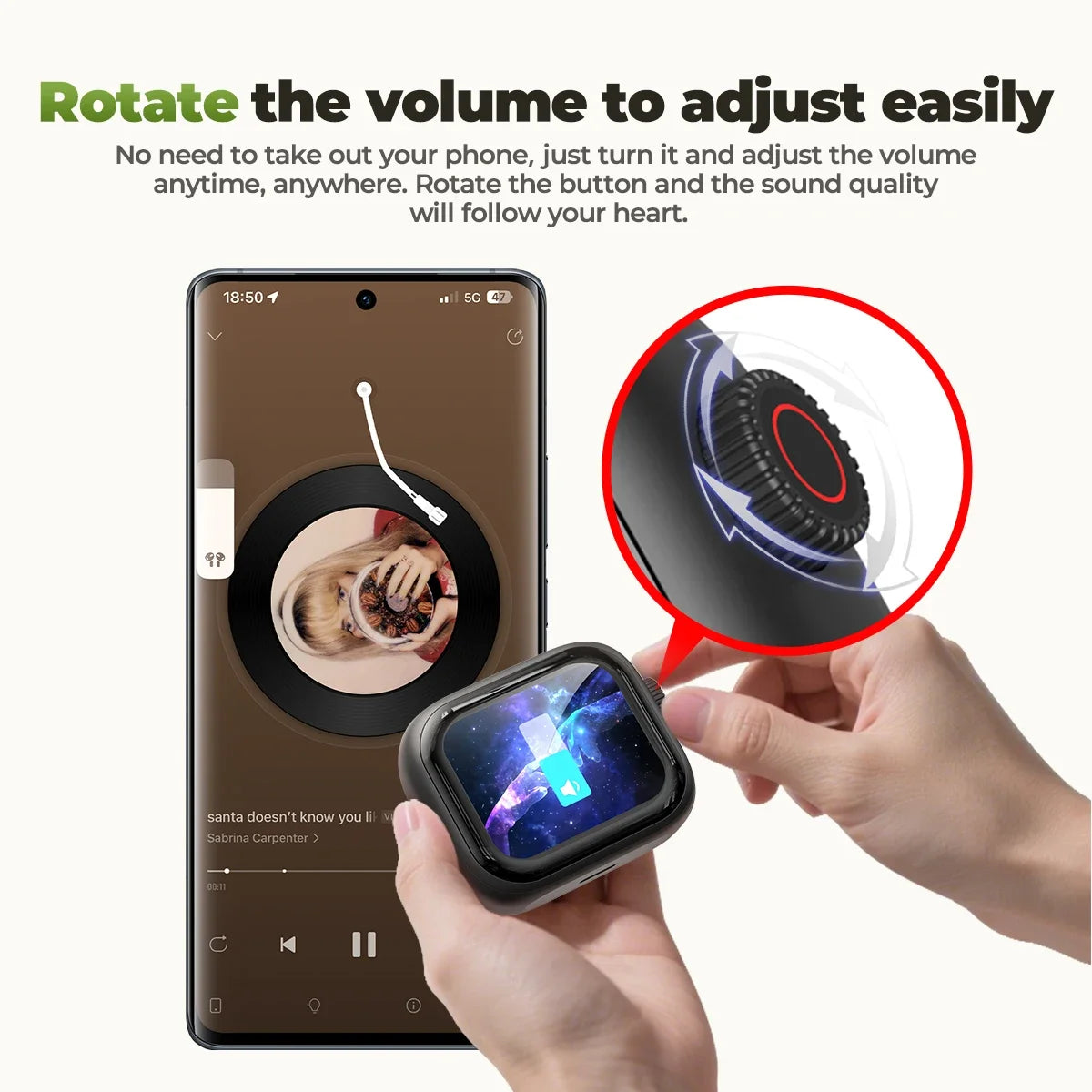 Ultra HD Screen HTC NE40 Bluetooth Headphones with AI Translator & In-Ear Noise Reduction Mic
