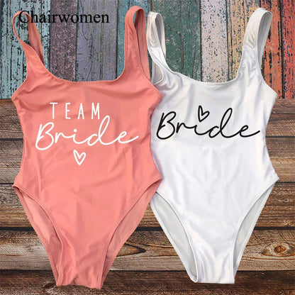Team Bride One-Piece Swimsuit