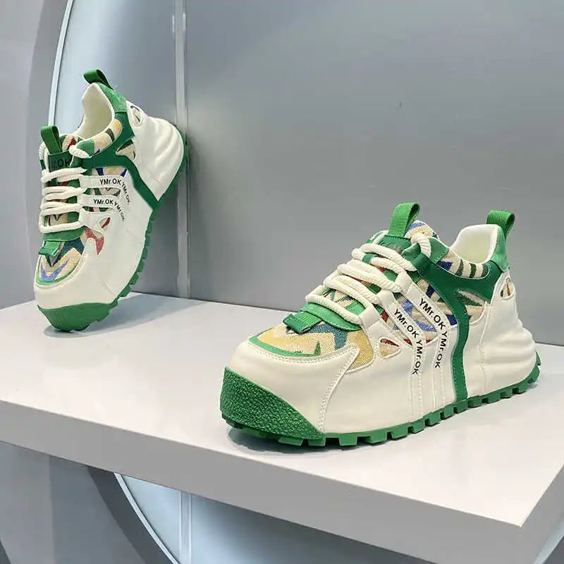Men's Chunky Platform Casual Sneakers