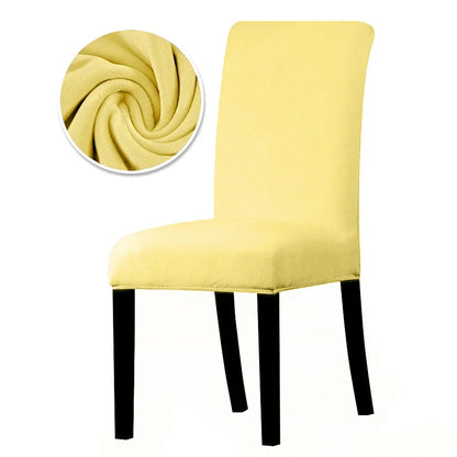 Luxurious Soft Velvet Stretch Chair Covers – Universal Slipcover Protector for Dining Room, Hotel & Office