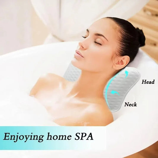 Bath Pillow with Easy-Dry Hook