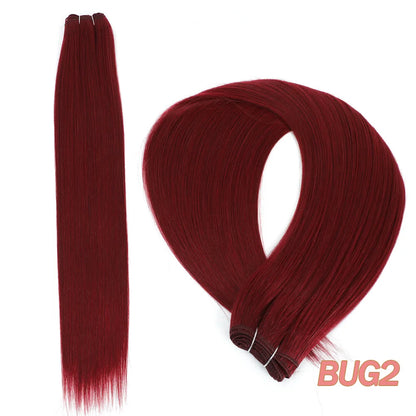 Bone Straight Synthetic Hair Bundles