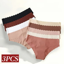 3Pcs Low Rise Invisible Briefs