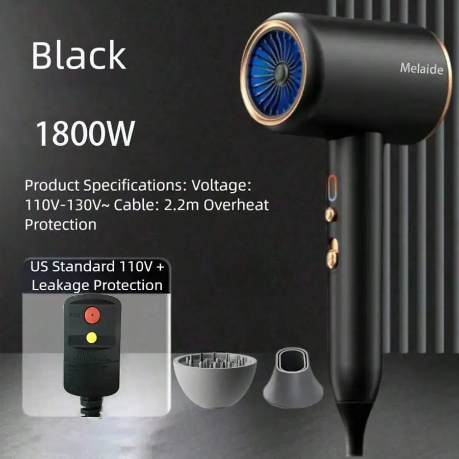 Professional 1800W High-Speed Negative Ion Hair Dryer