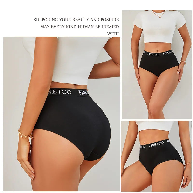 Finetoo 3Pcs Cotton Briefs