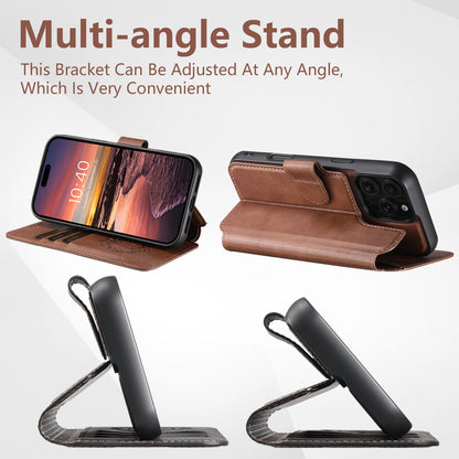 Faux Leather Wireless Charging Card Holder For iPhone