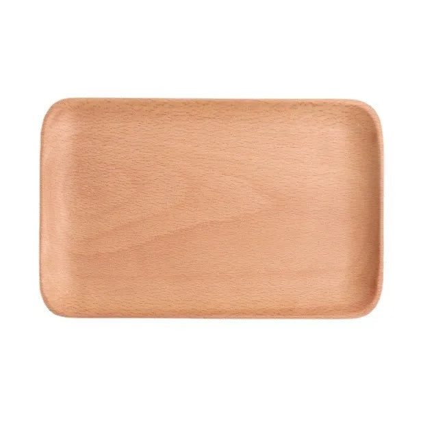 HeMu Walnut Beech Whole Wooden Japanese Dining Tray