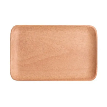 HeMu Walnut Beech Whole Wooden Japanese Dining Tray