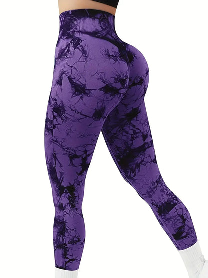 Tie-Dye Seamless Peach Butt High Waist Leggings