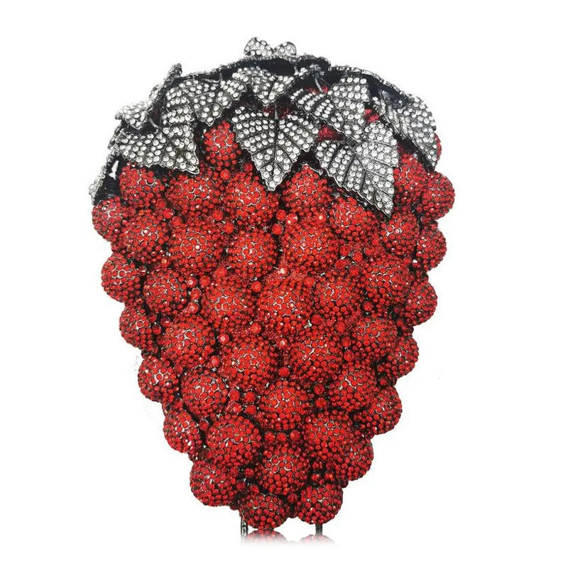 Grape Crystal Purple Designer Handbags