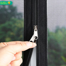 Window Mesh with zipper Self-adhesive Attachment