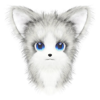 Animal Furry Fursuit Head Mask - Plush Cat & Fox Cosplay Prop