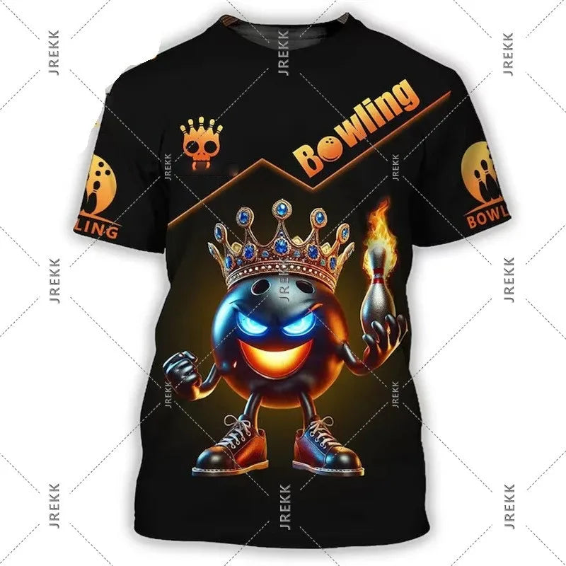 Men's Custom Name Bowling T-Shirt