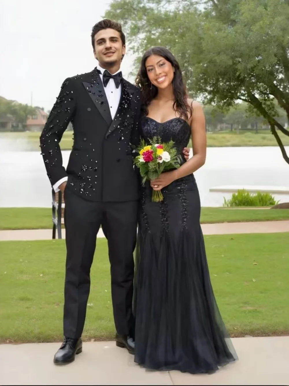 Men's Formal 2-Piece Slim Fit Business Suit & Tuxedo Set