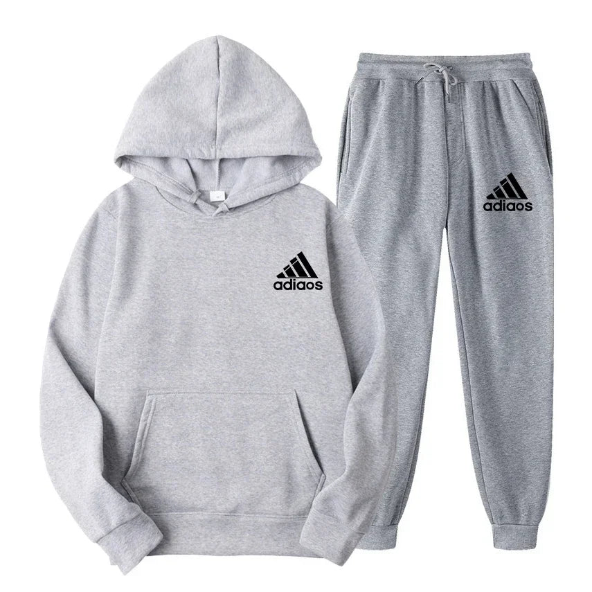 Hooded Top and Sweatpants Two-piece Set