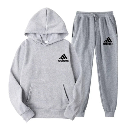 Hooded Top and Sweatpants Two-piece Set