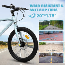 20" Kids 7-Speed Bike with Steel Frame and Dual Disc Brakes