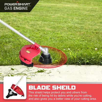 Powersmart 25.4cc 16" Gas String Trimmer & Edger