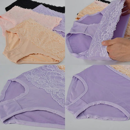 4Pcs Floral Crochet Briefs