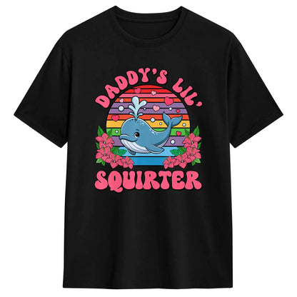Funny Whale Graphic Cotton T-Shirt