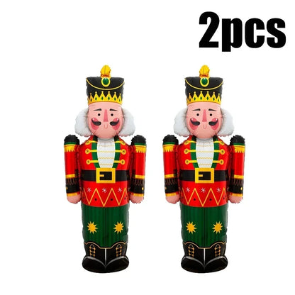 3PCS Christmas Inflatable Toy Balloon Soldier Snowman