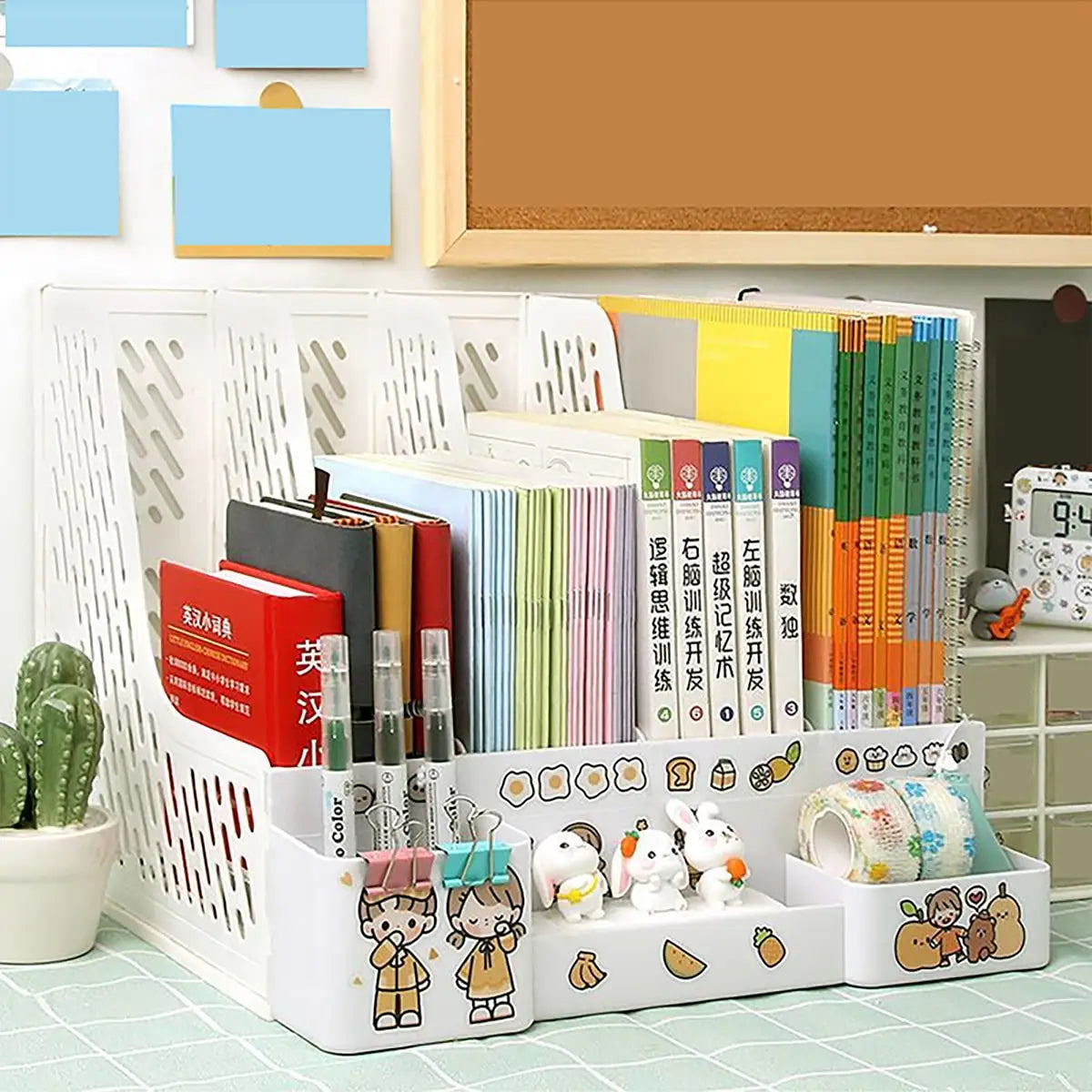 Multi-color File Storage & Organizer Rack