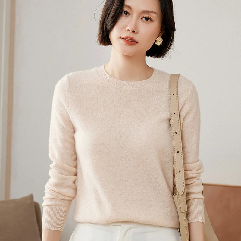 Pure Cashmere Knitted Pullover