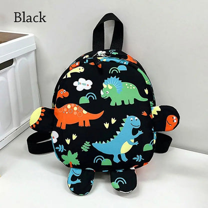 Kids Cartoon Dinosaur Nylon School Backpack – Toddler & Kindergarten Bag