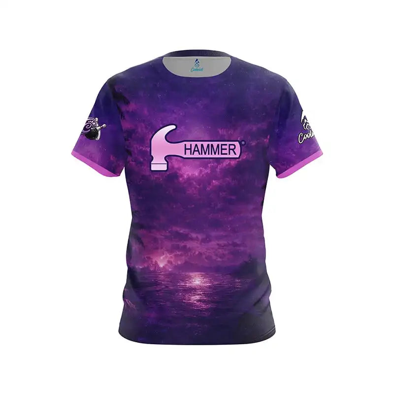Hammer Graphic Color-Splash Performance Bowling Shirt