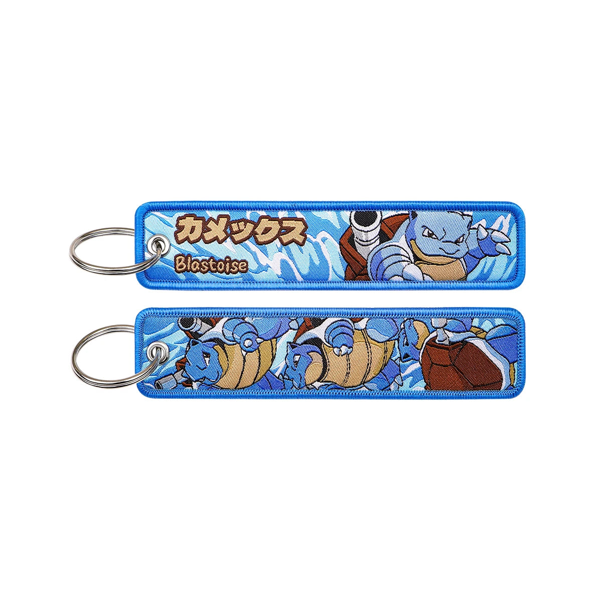 Japanese Anime Embroidered Fob Jet Tag Keychain