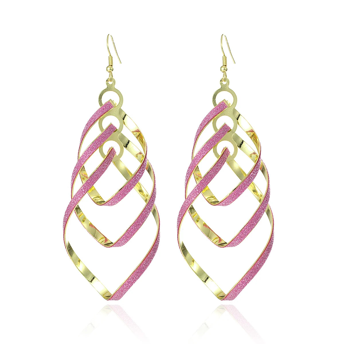 Floating Long Hook Earrings