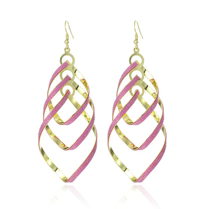 Floating Long Hook Earrings