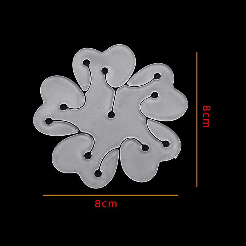 20Pcs Plum Blossom Balloon Clips - Ring Buckle & Arch Accessories for Birthday & Wedding Decor