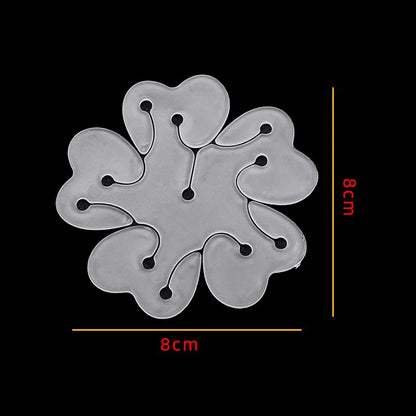 20Pcs Plum Blossom Balloon Clips - Ring Buckle & Arch Accessories for Birthday & Wedding Decor
