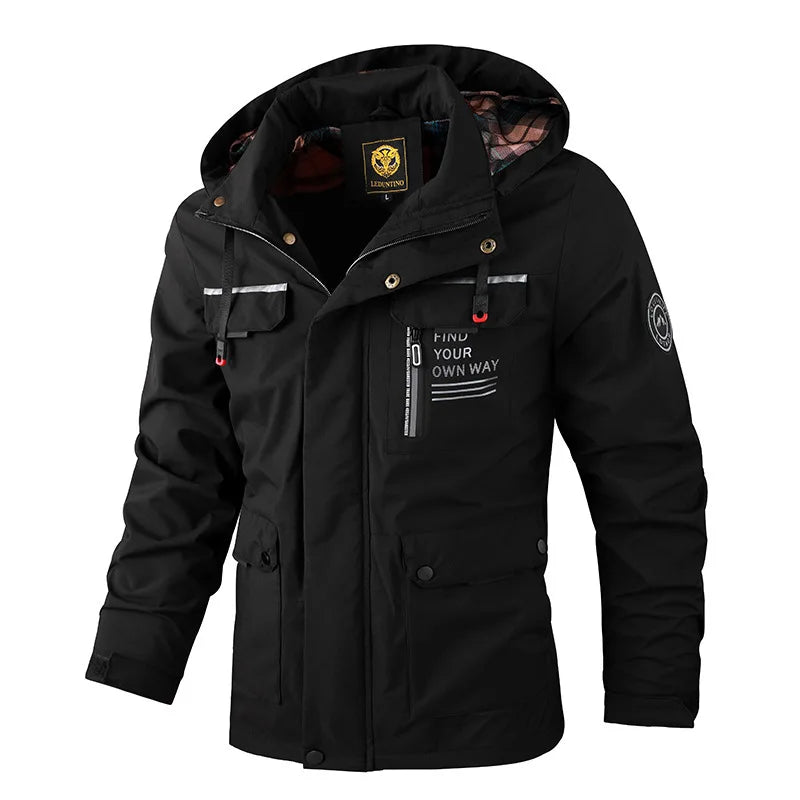 Casual Hooded Waterproof Outdoor Soft Shell Winter Coat