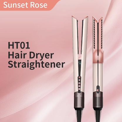 2-in-1 Hair Straightener and Dryer Combo