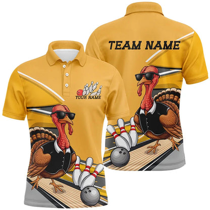 Custom Tiger Graphic Bowling Team Polo Shirt