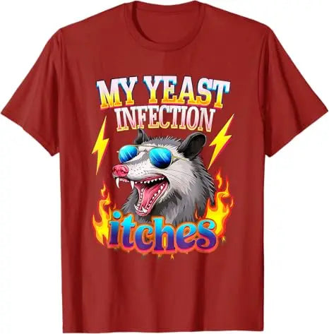 My Yeast Infection Looks Like Cottage Cheese Inappropriate Humor Graphic T-Shirt