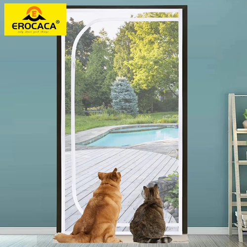 Heavy Duty Mesh Pet Door with Zippered Closure