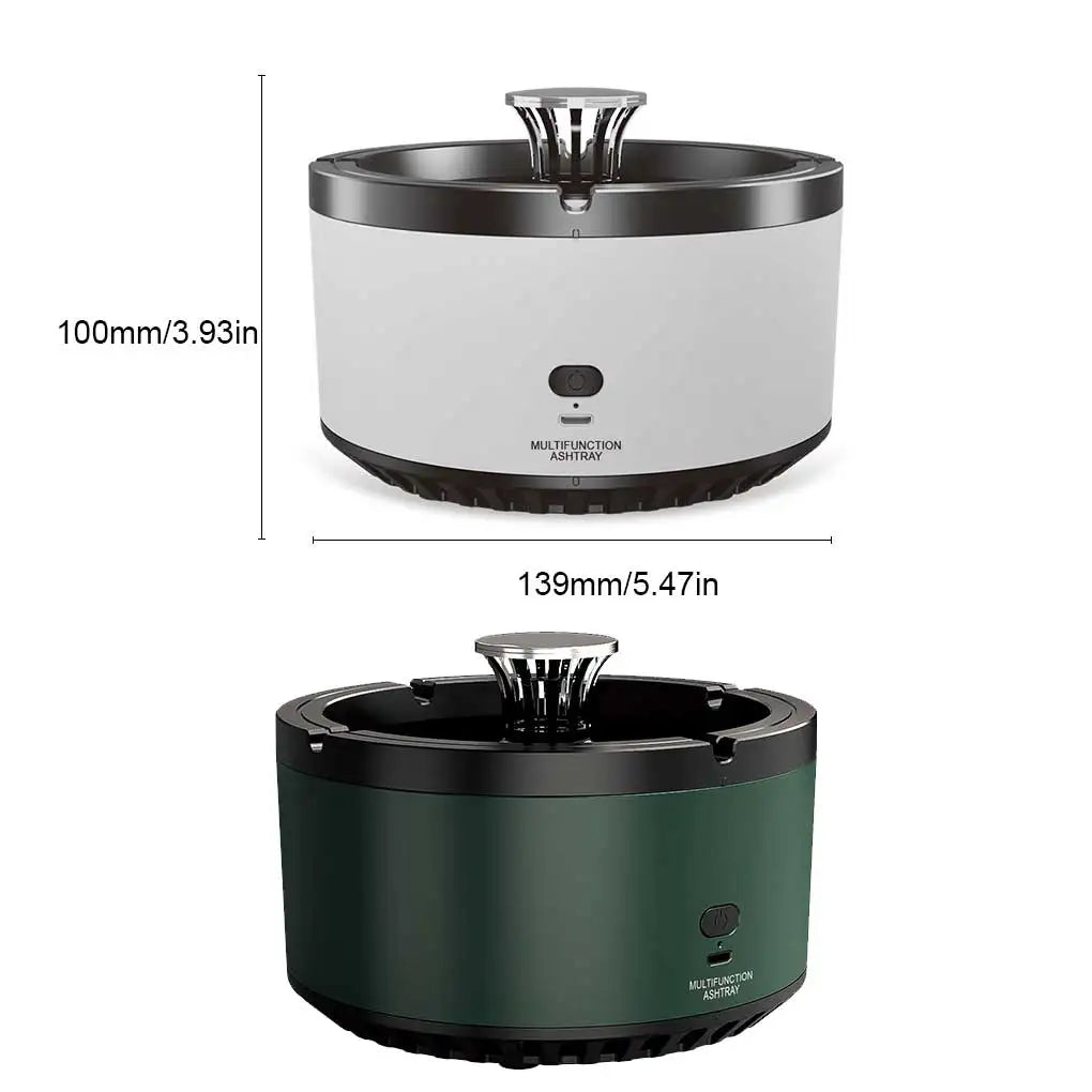 Smart Ashtray Battery Powered Odor Remover