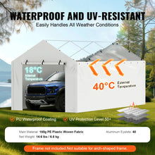 SucceBuy Carport Replacement  Tarp Heavy-Duty Waterproof & UV Protected.